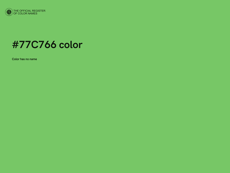 #77C766 color image