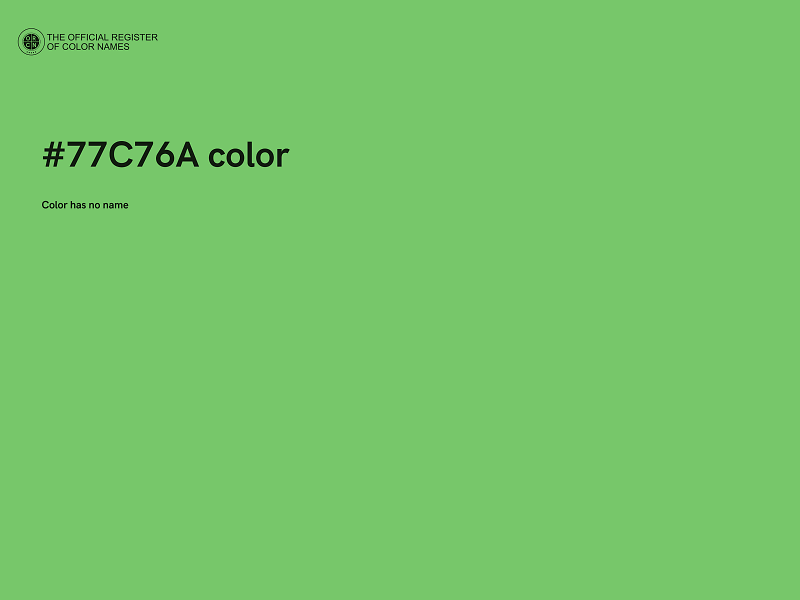 #77C76A color image