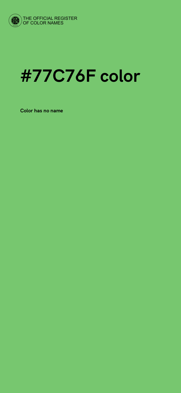 #77C76F color image