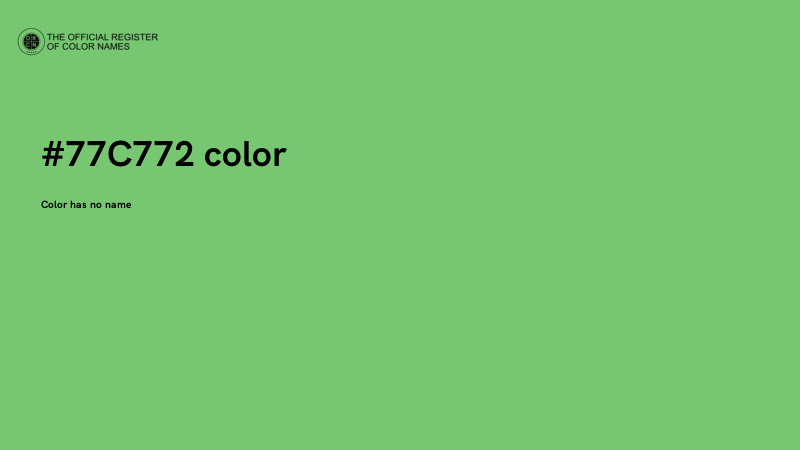 #77C772 color image