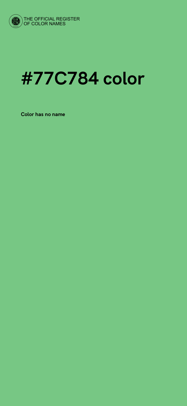 #77C784 color image