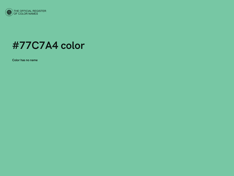 #77C7A4 color image