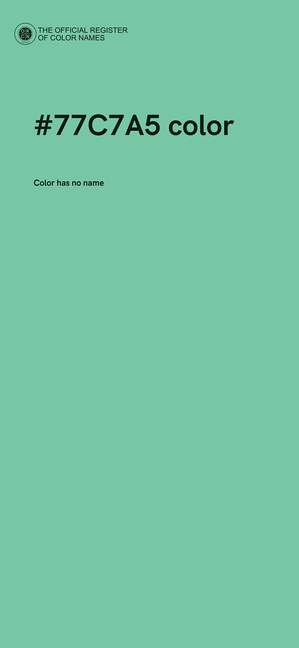 #77C7A5 color image
