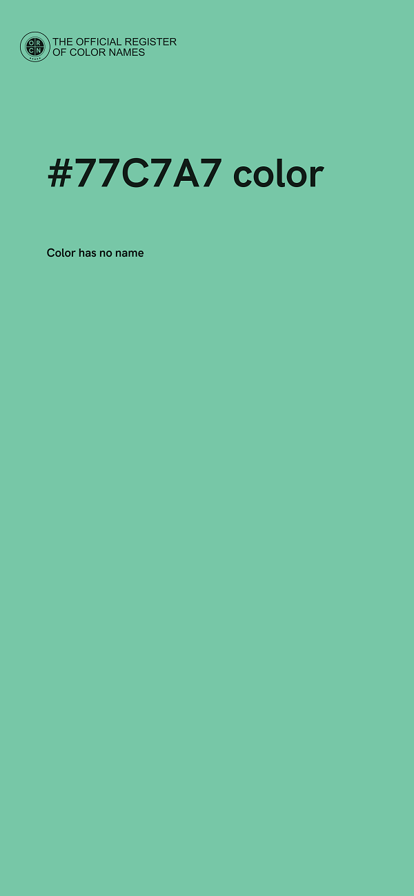 #77C7A7 color image