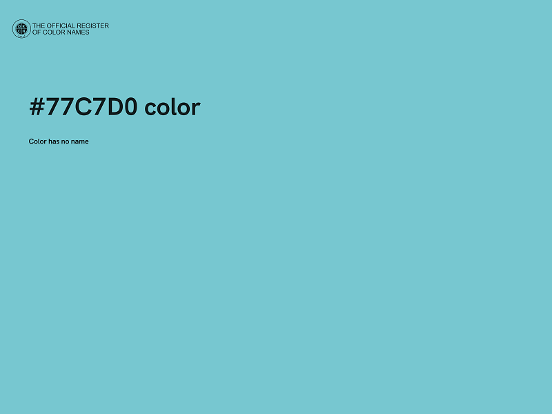 #77C7D0 color image