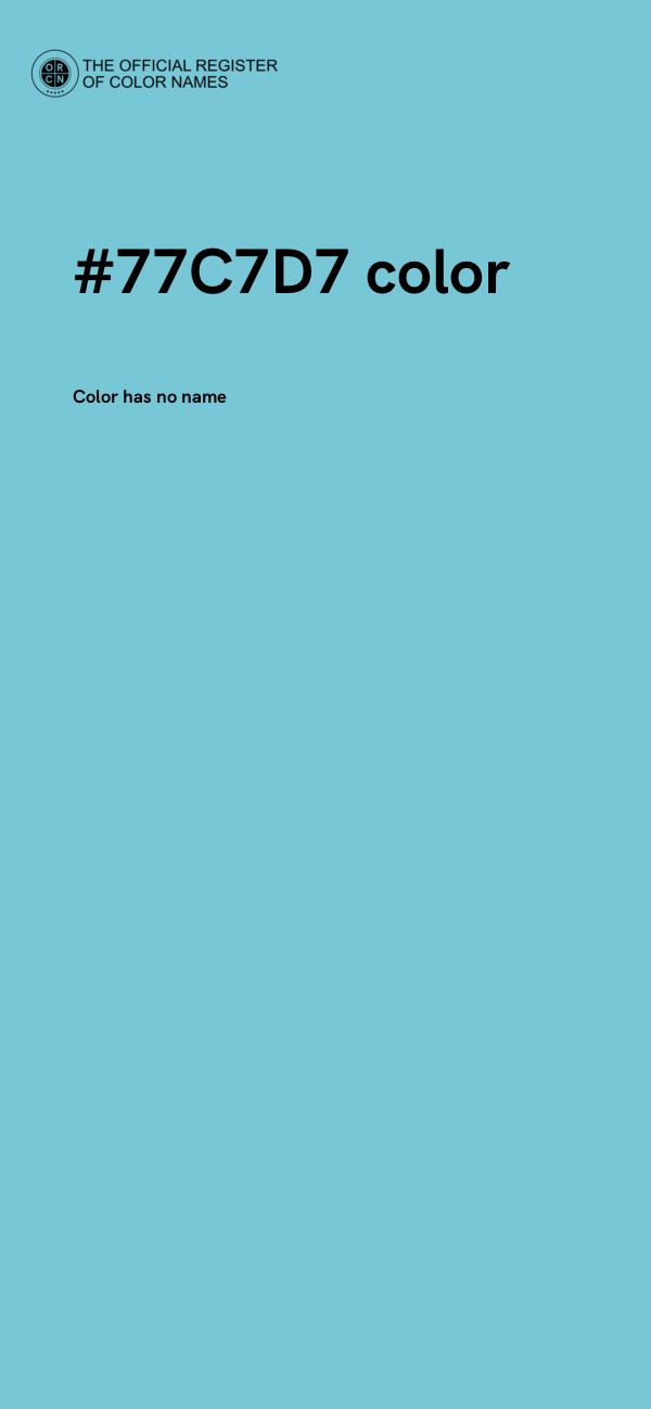#77C7D7 color image