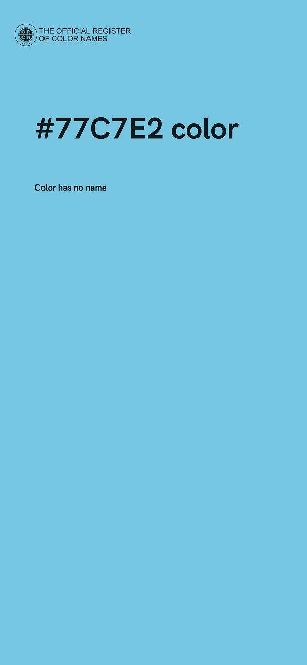 #77C7E2 color image