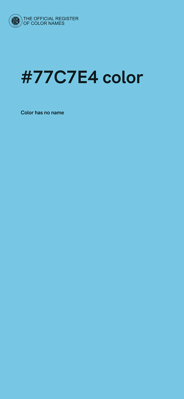 #77C7E4 color image