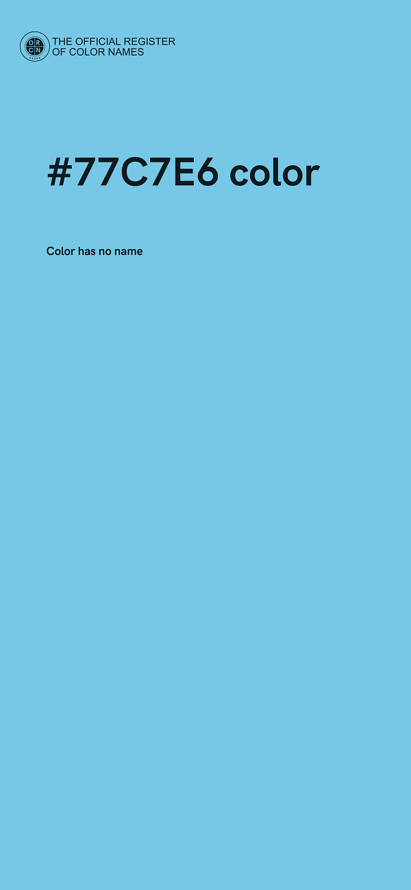 #77C7E6 color image