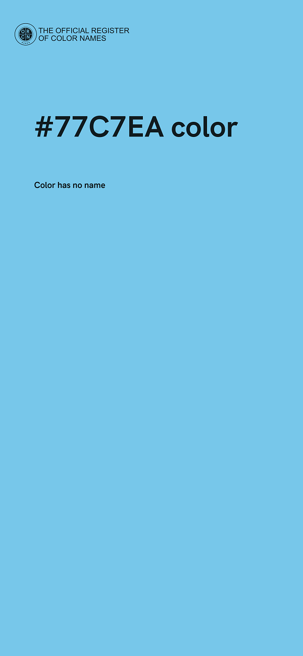 #77C7EA color image