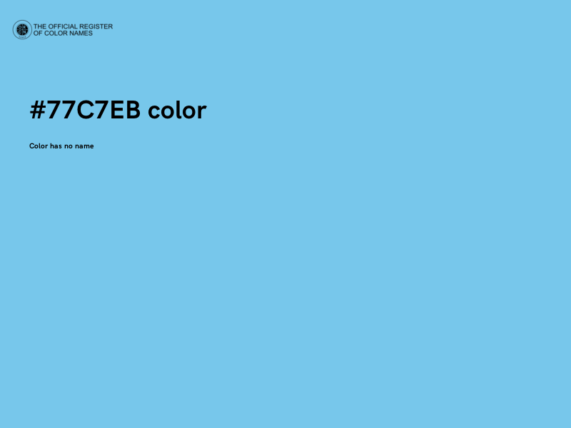 #77C7EB color image