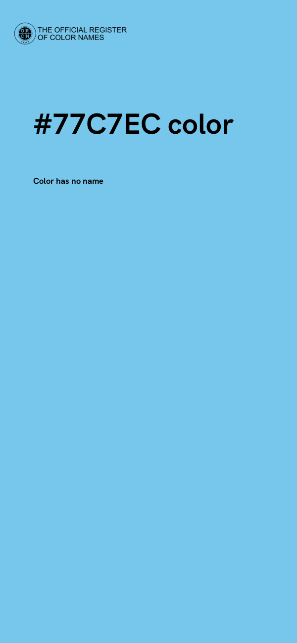 #77C7EC color image