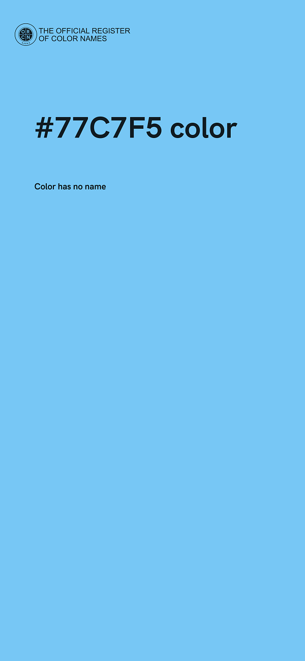 #77C7F5 color image