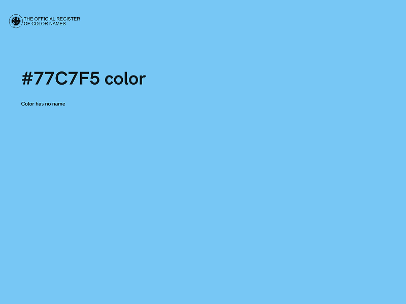 #77C7F5 color image