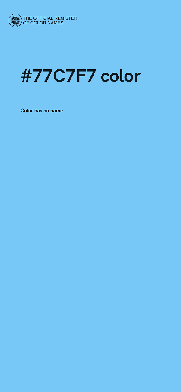 #77C7F7 color image
