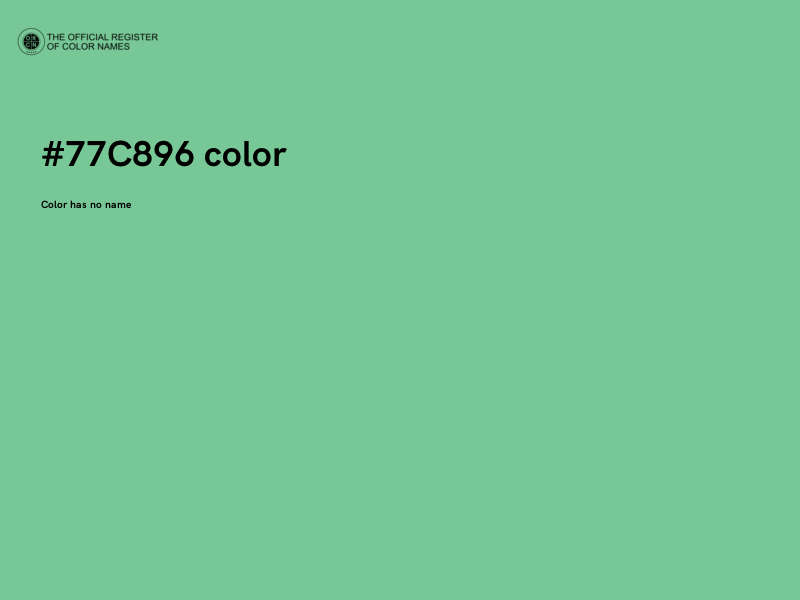 #77C896 color image