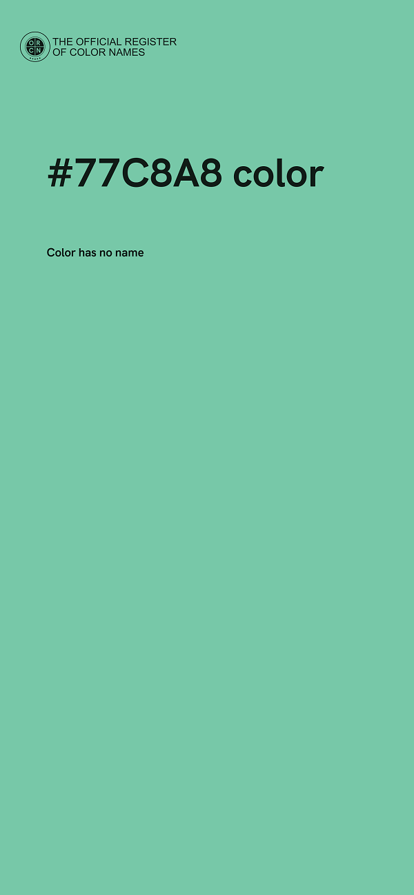 #77C8A8 color image