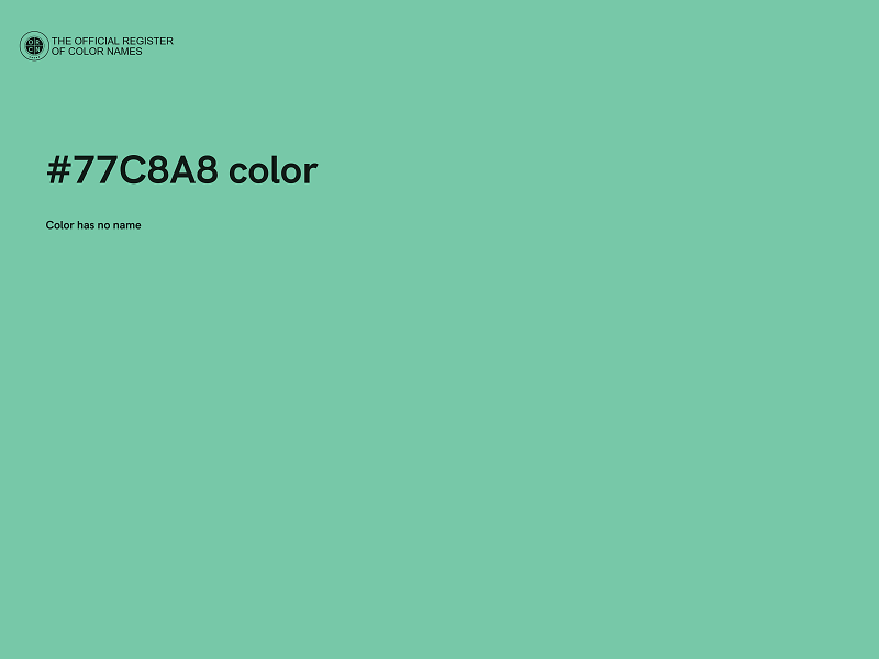 #77C8A8 color image