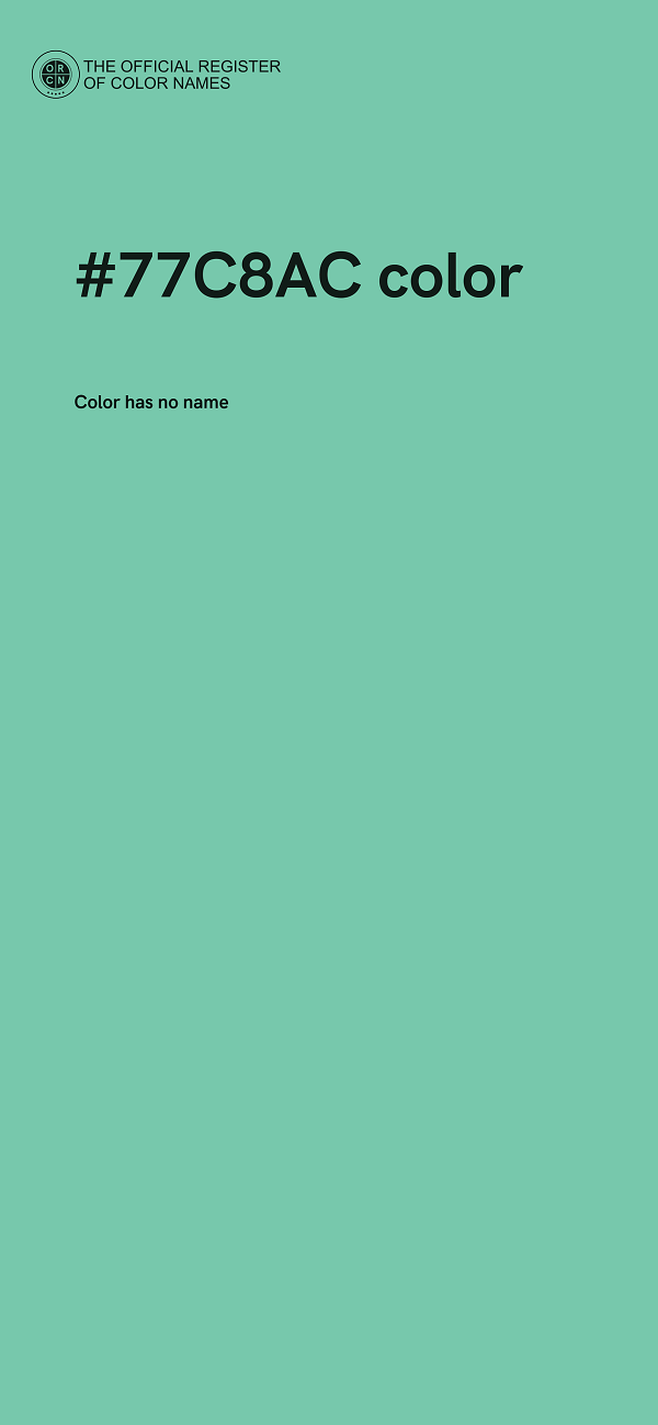 #77C8AC color image