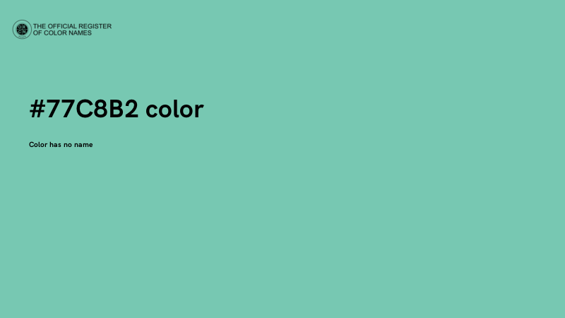 #77C8B2 color image
