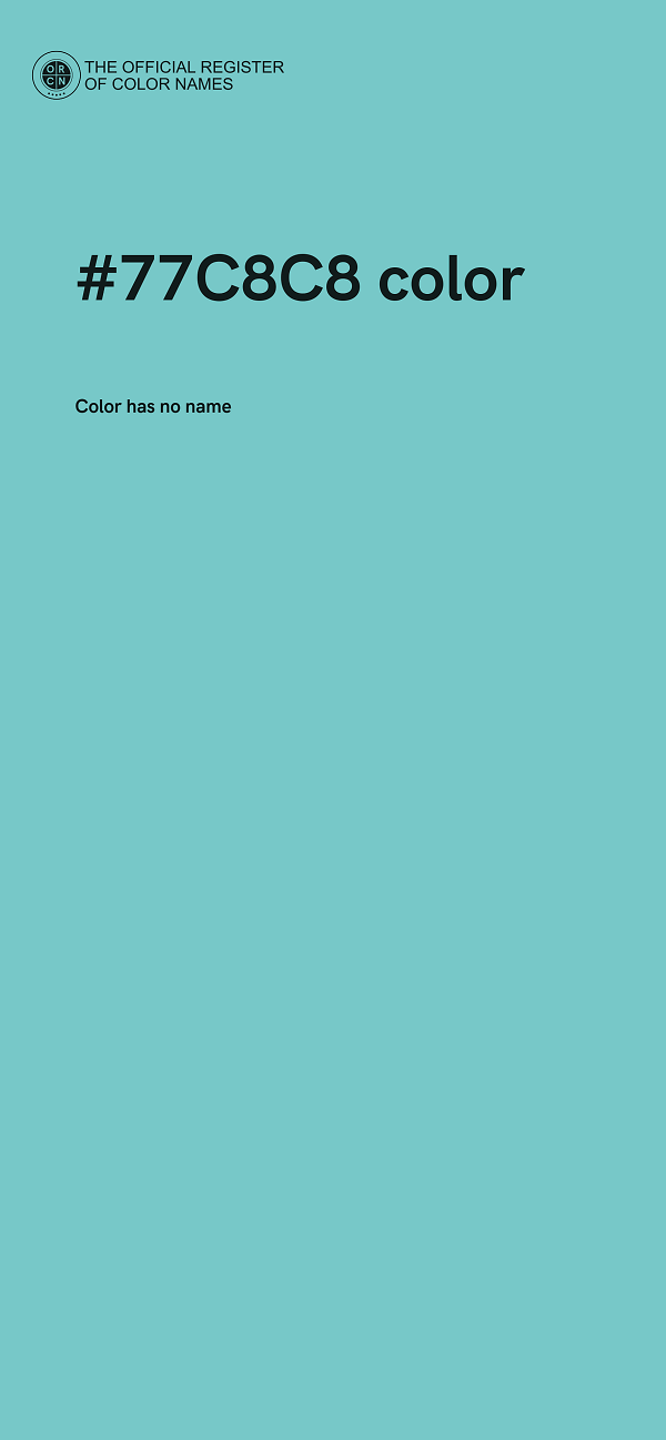 #77C8C8 color image