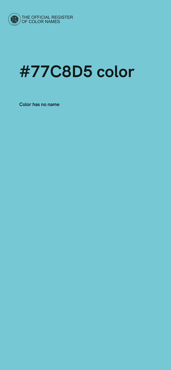 #77C8D5 color image