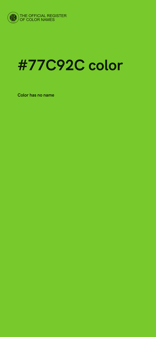 #77C92C color image
