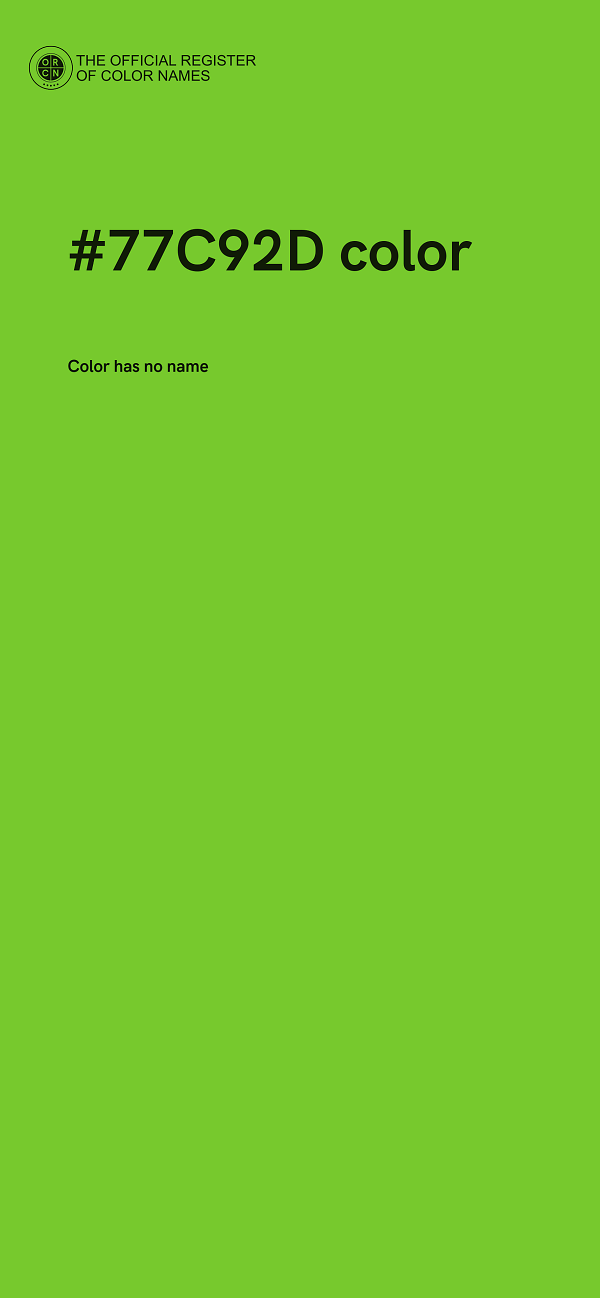 #77C92D color image