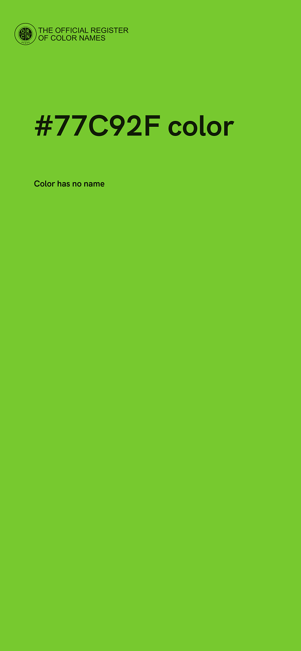 #77C92F color image