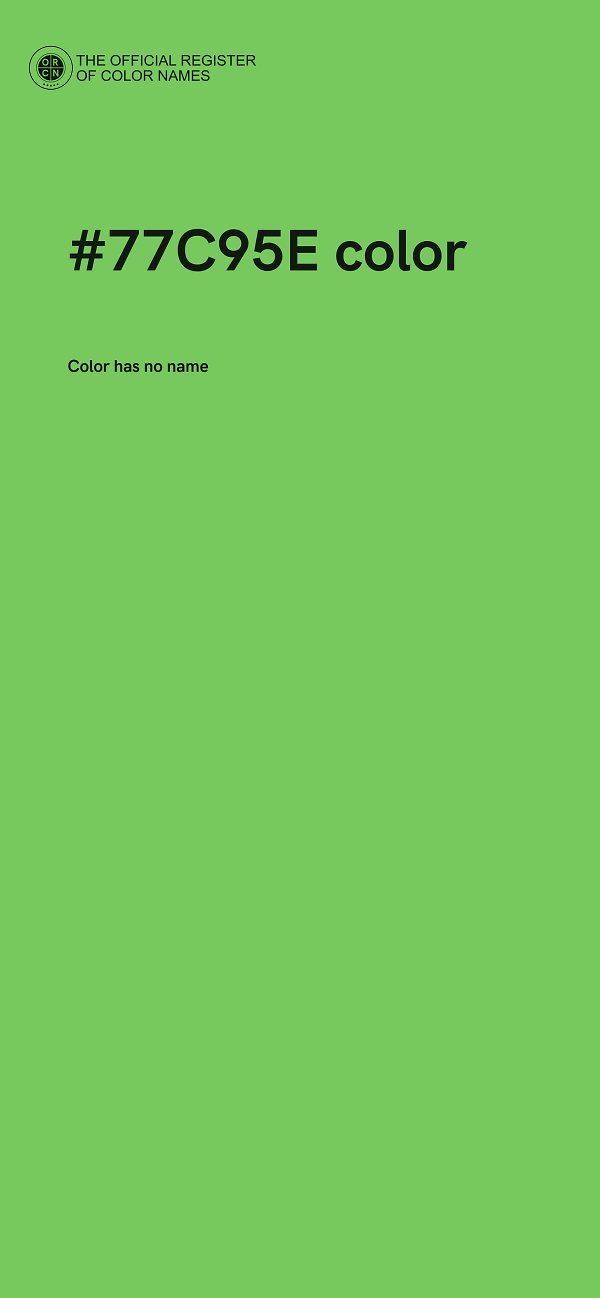 #77C95E color image