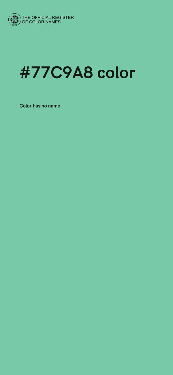 #77C9A8 color image