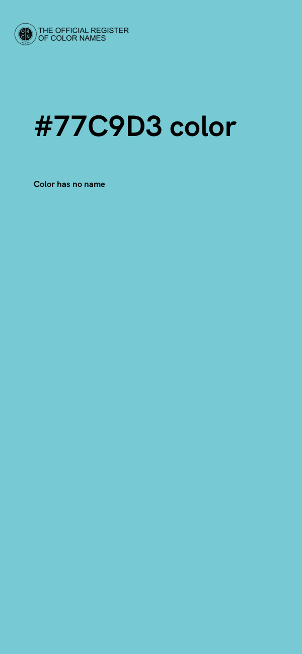 #77C9D3 color image