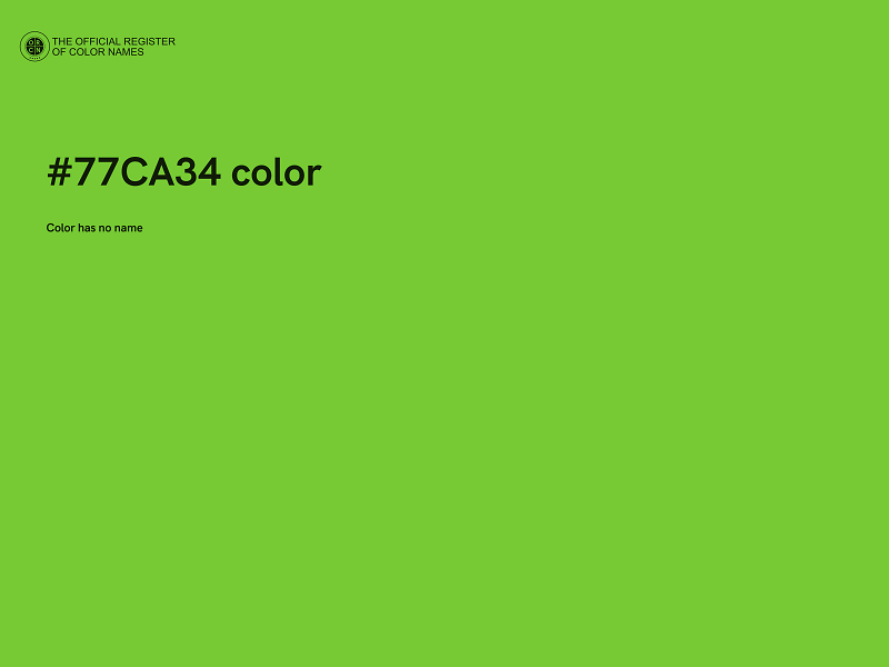 #77CA34 color image