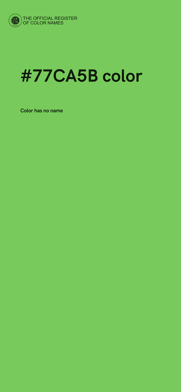 #77CA5B color image