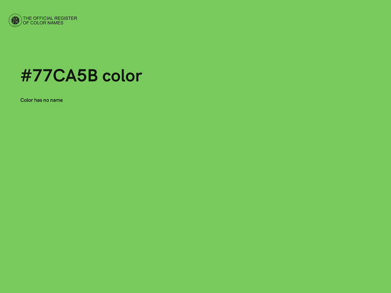 #77CA5B color image