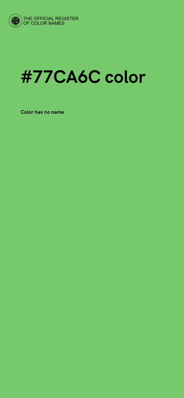 #77CA6C color image