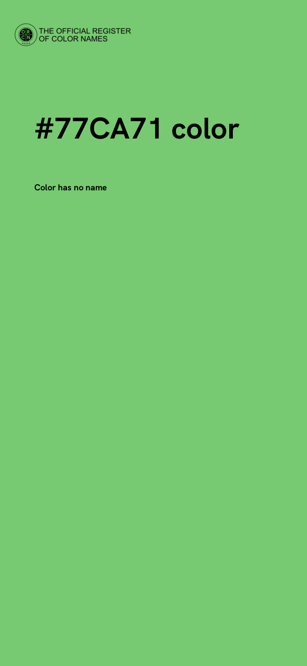 #77CA71 color image