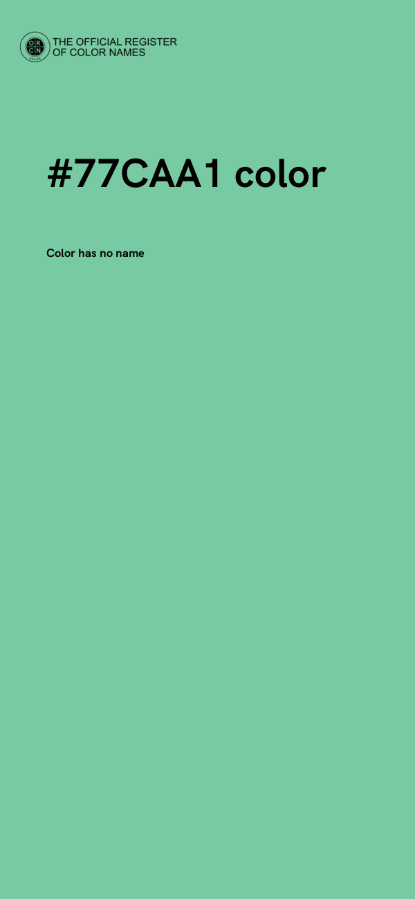 #77CAA1 color image