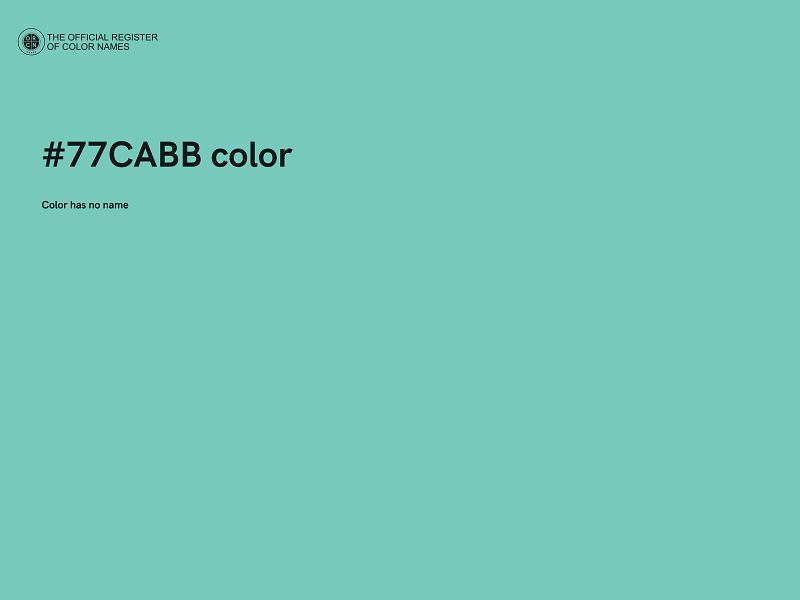 #77CABB color image