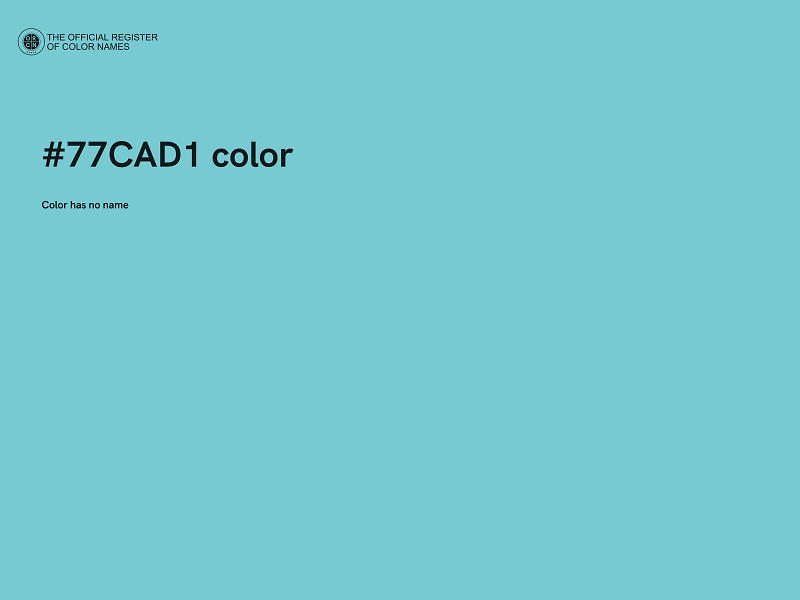 #77CAD1 color image