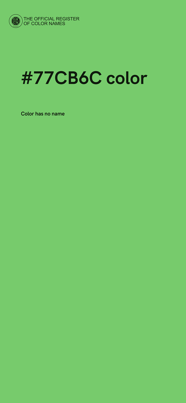 #77CB6C color image