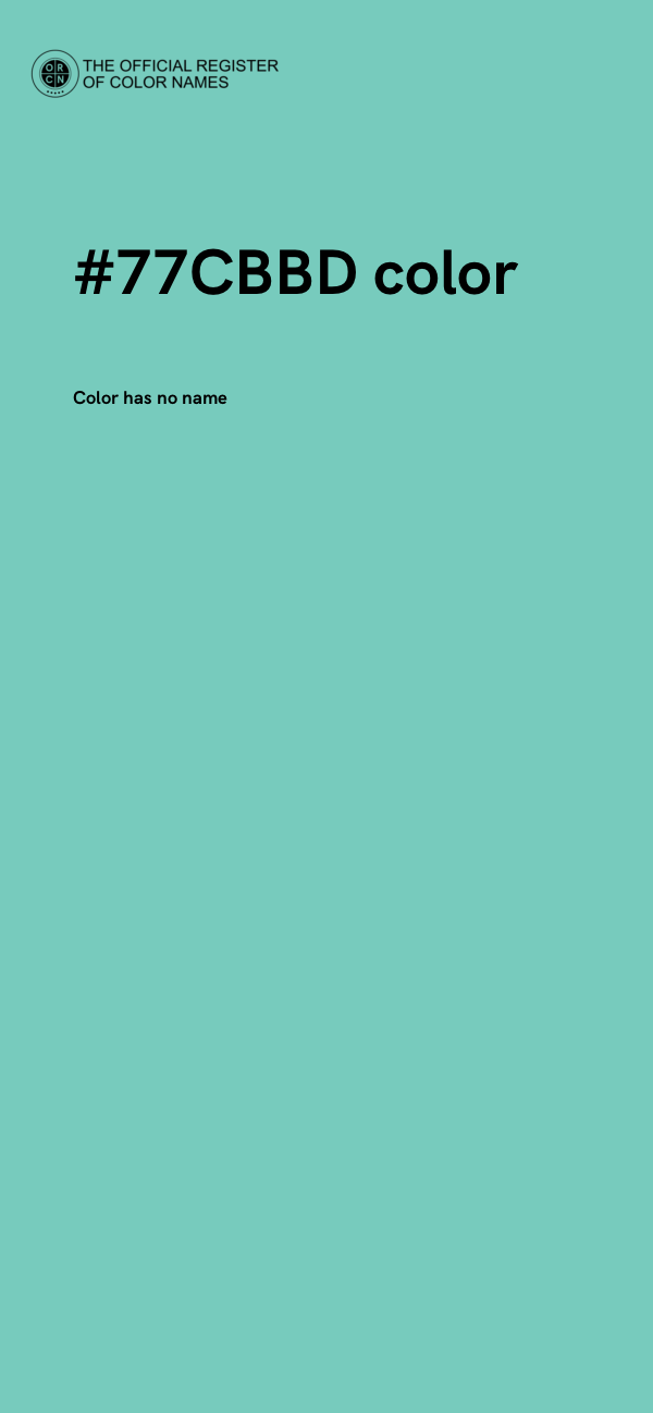 #77CBBD color image