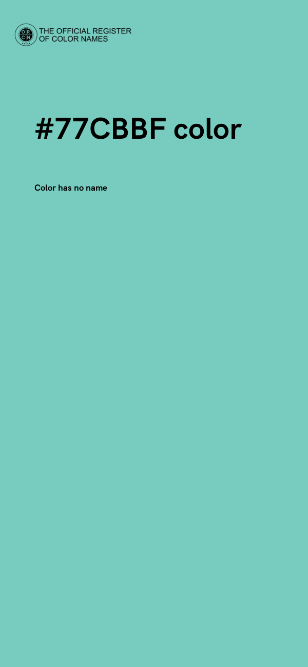 #77CBBF color image