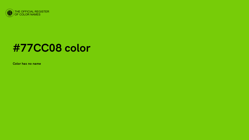 #77CC08 color image