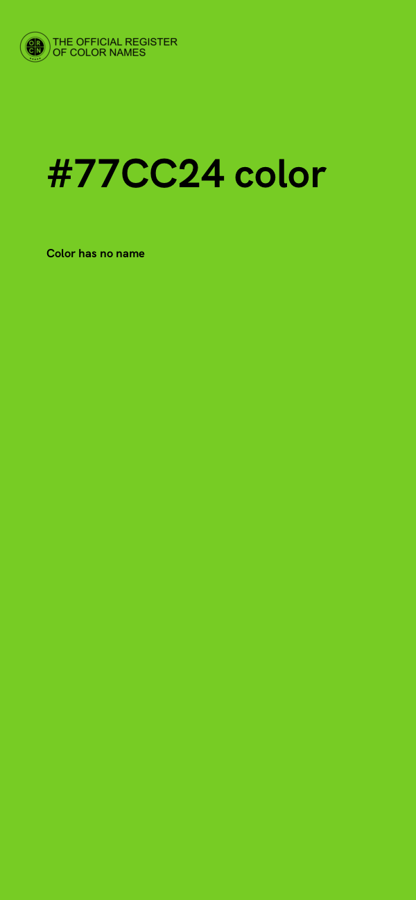 #77CC24 color image