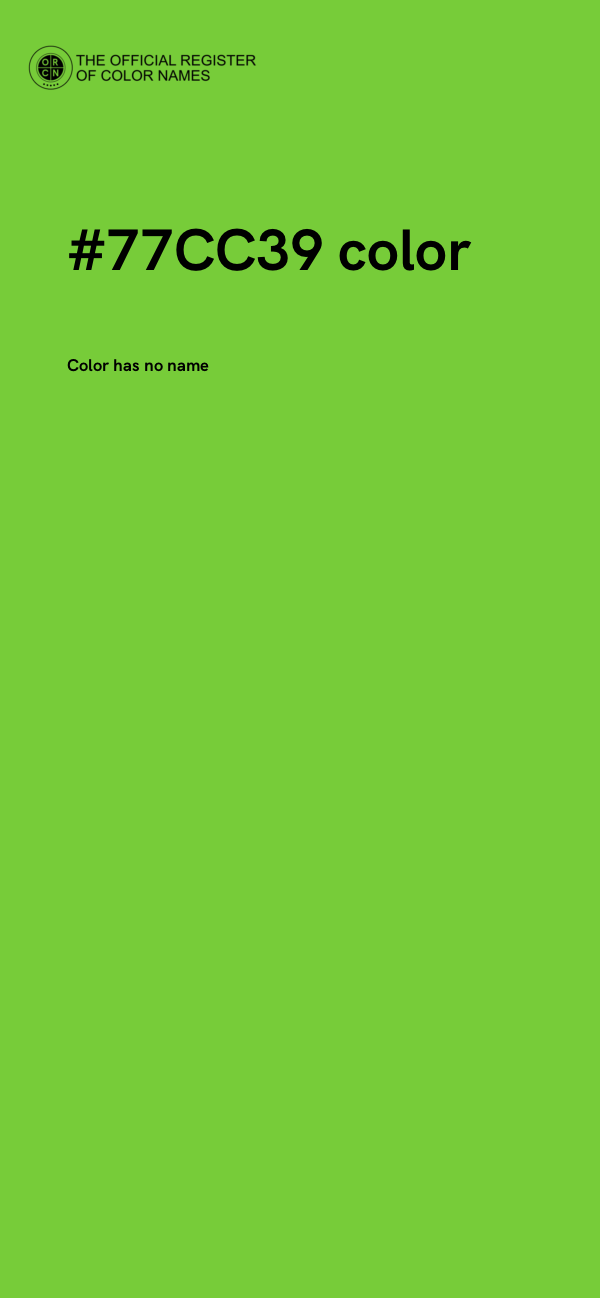#77CC39 color image