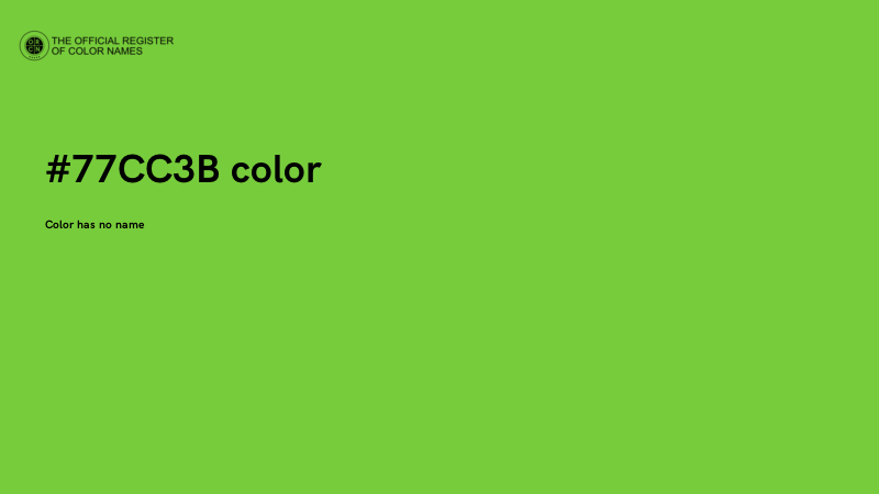 #77CC3B color image