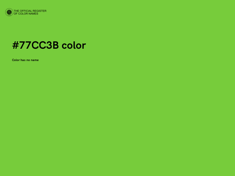 #77CC3B color image