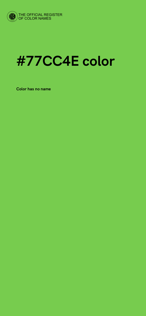 #77CC4E color image