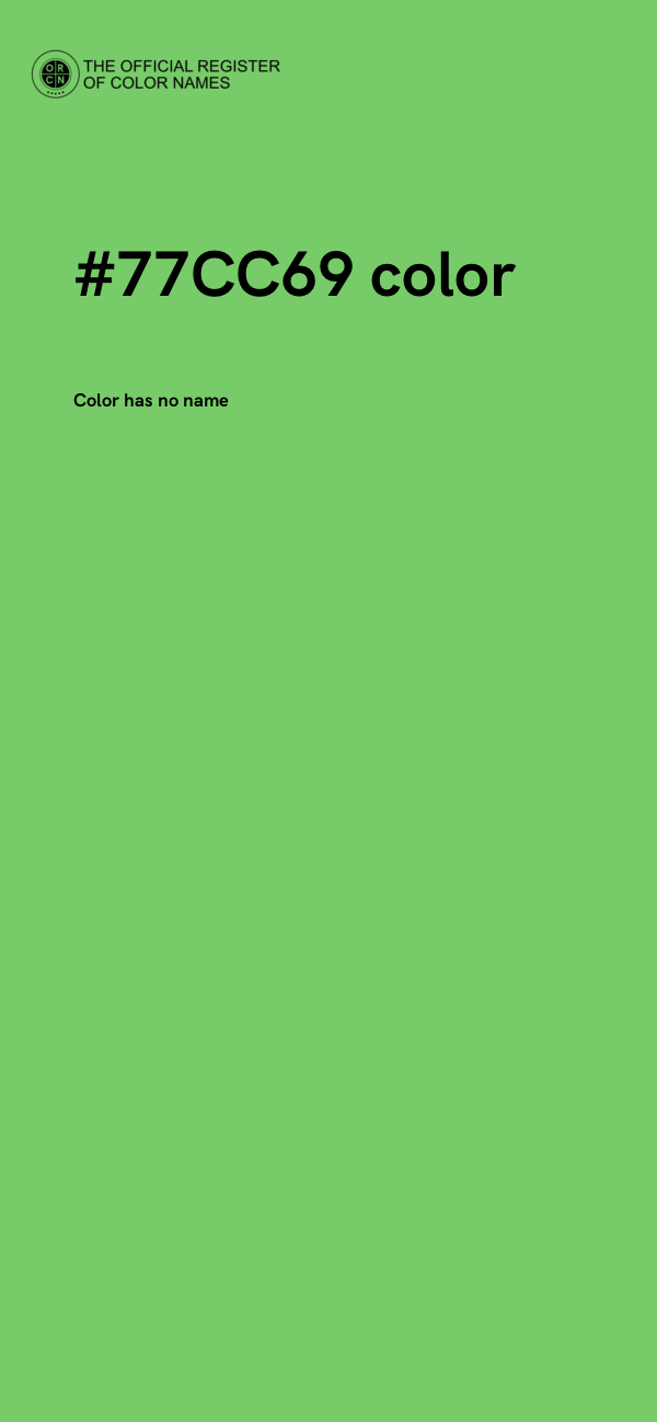 #77CC69 color image